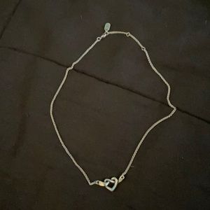 Silver James Avery Heart Knot Necklace